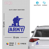 Road Safe Army Veteran Shield Decal
